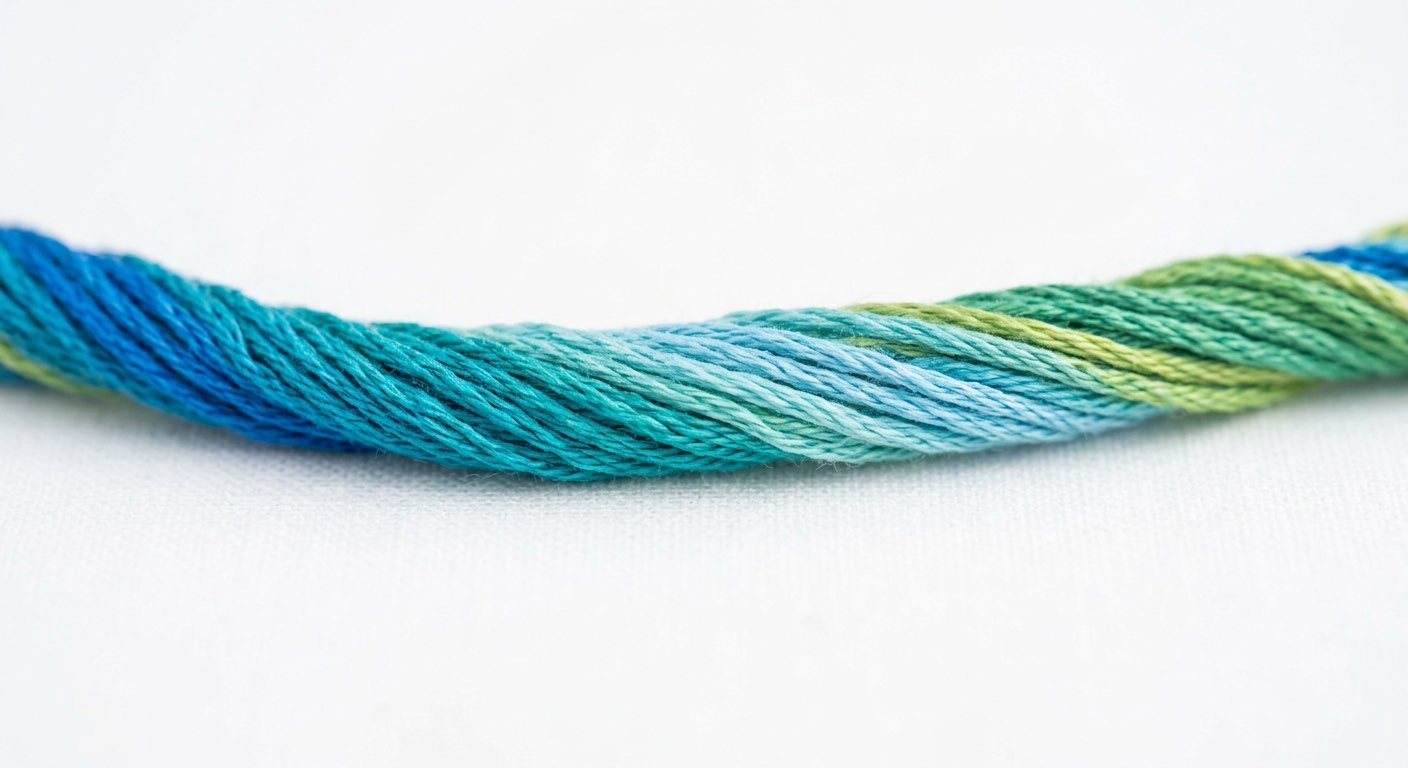 DMC Color Variations variegated thread close-up