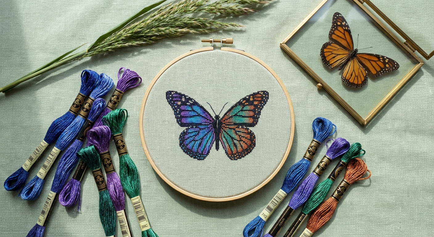 DMC Colors for Butterflies and Dragonflies