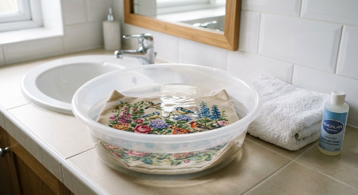 How to Wash Finished Cross-Stitch