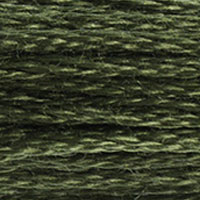 DMC 3051 Dark Green Gray embroidery floss skein