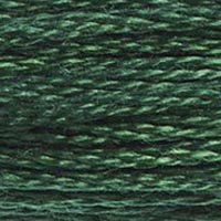 DMC 319 Very Dark Pistachio Green embroidery floss skein