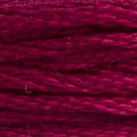 DMC 777 Very Dark Raspberry embroidery floss skein