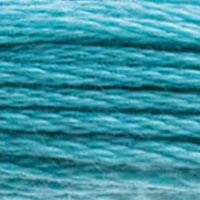 DMC 807 Peacock Blue embroidery floss skein